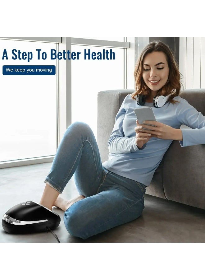 جهاز تدليك القدم الساخن لتخفيف الألم - جهاز تدليك القدم الكهربائي بالحرارة والعجن العميق والاهتزاز لتخفيف إجهاد القدم وتحسين الدورة الدموية - جهاز تدليك منزلي مريح - Image 5