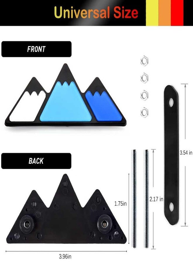 zougon Tri-Color Grille Badge Emblem Decoration Accessories Car Truck Label Fit for Tacoma 4Runner Tundra Sequoia Rav4 Highlander - Image 2