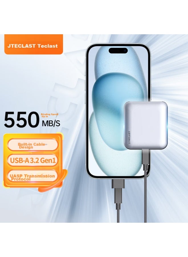Teclast 1tb Portable Solid State Drive , Type-c Interface, Usb3.2 Direct Connection To Phones, S50 Series, 550mb/s - Image 1