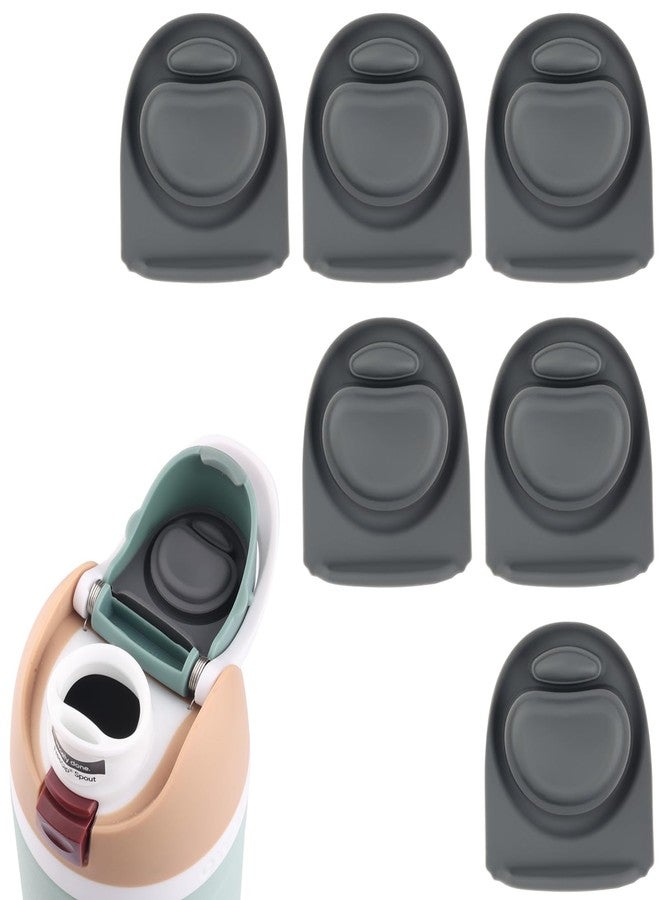 Joshey 6 Pack Rubber Seal Replacement Stopper, Compatible with Owala Freesip 24 Oz Bottle Spout Lid-Silicone Gasket Replacement Parts(Gray) - Image 1