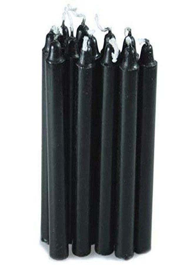 Kuber Selection Pack of 10 Black Taper Candles - 5 INCH, 14mm - Image 2