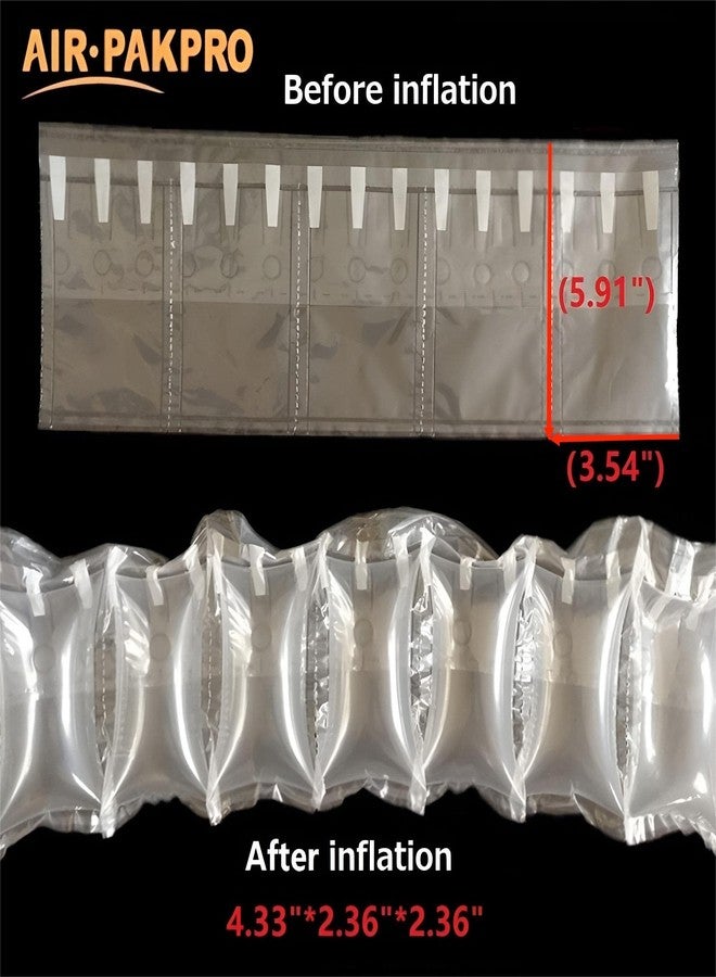 AIR PAKPRO 33 Ft Sturdy Packing Air Cushion Bags Air Pillows Void Fill Cushioning for Shipping and Packaging with Hand pump - Image 2