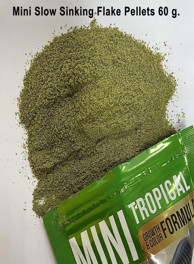 A.D.P. Fish Booster Tropical Fish Food Mini Slow Sinking Powder Flakes Pellets Grow Faster & Color Enhancing High Protein 42% for Goldfish & All Aquarium Tropical Fish 60g. Small Fish Feed, Fish Care - Image 3