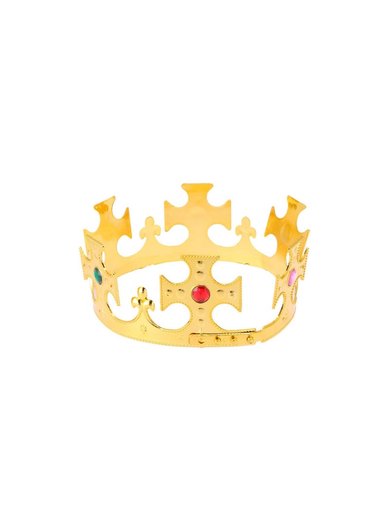 GGOOT 4pcs Royal King Queen Crowns, Princess Tiara Headband Costume Accessories for Birthday Party Favors - Image 2