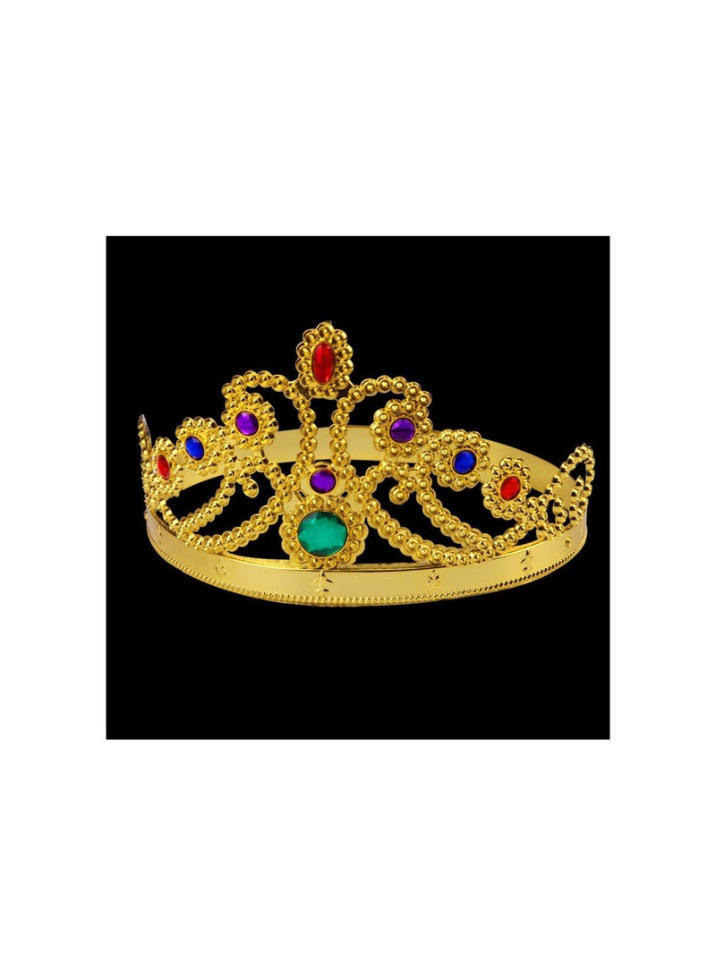 GGOOT 4pcs Royal King Queen Crowns, Princess Tiara Headband Costume Accessories for Birthday Party Favors - Image 4