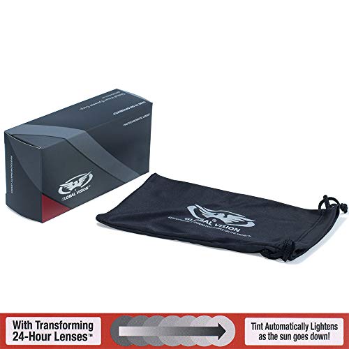 Global Vision Hercules 7 Safety Glasses +2.5 Bifocal Photochromic Lenses Clear to Smoke, Anti-Fog, UV Protection, ANSI Z87.1 Rated - Image 3