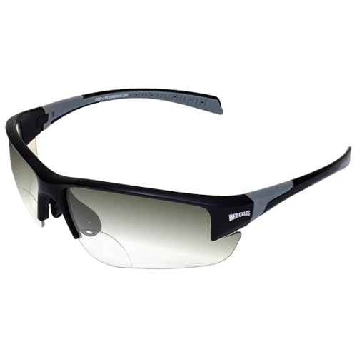 Global Vision Hercules 7 Safety Glasses +2.5 Bifocal Photochromic Lenses Clear to Smoke, Anti-Fog, UV Protection, ANSI Z87.1 Rated - Image 1