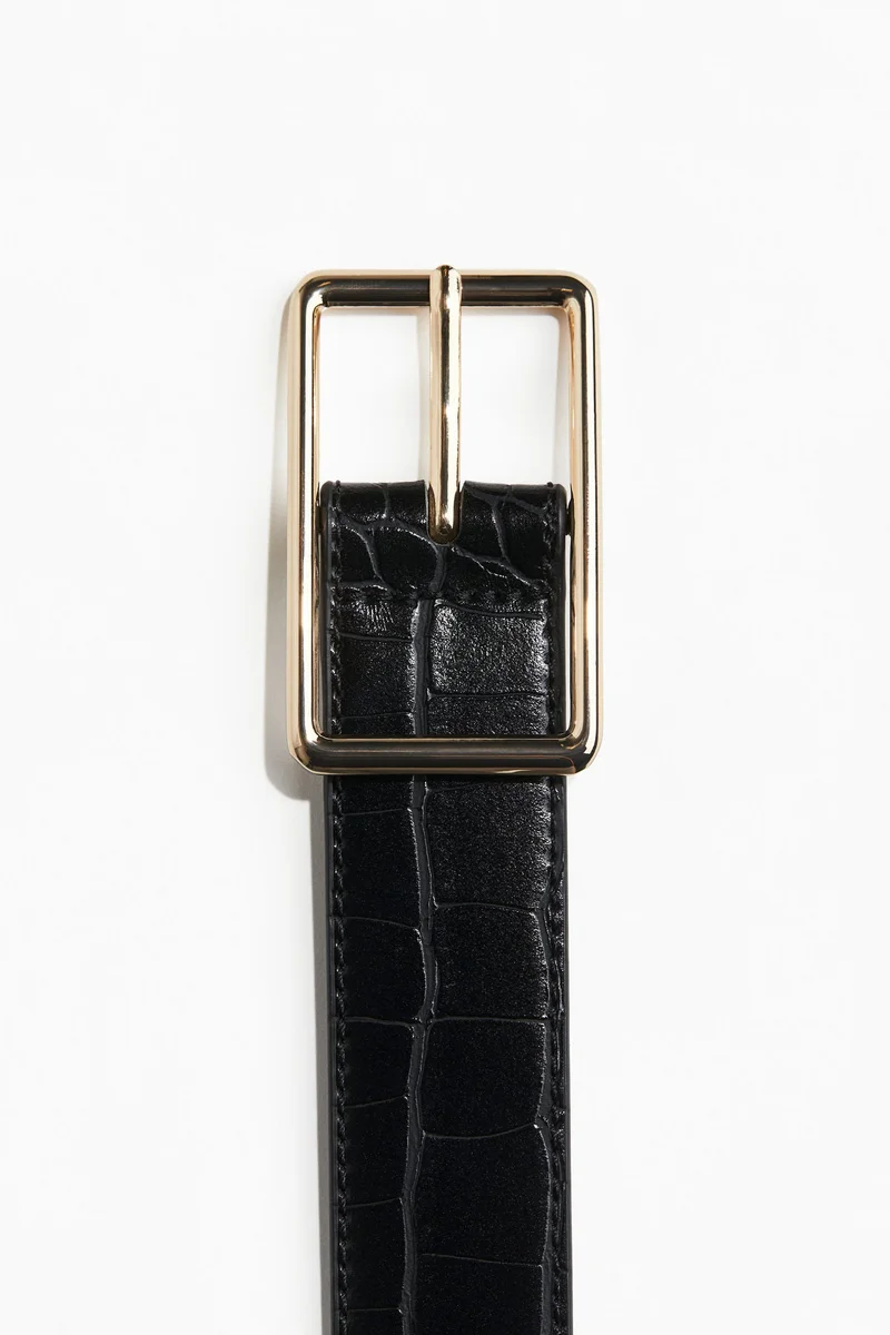 H&M Crocodile-patterned belt