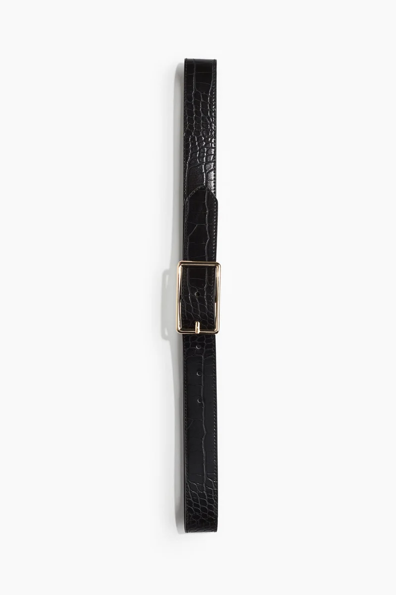 H&M Crocodile-patterned belt