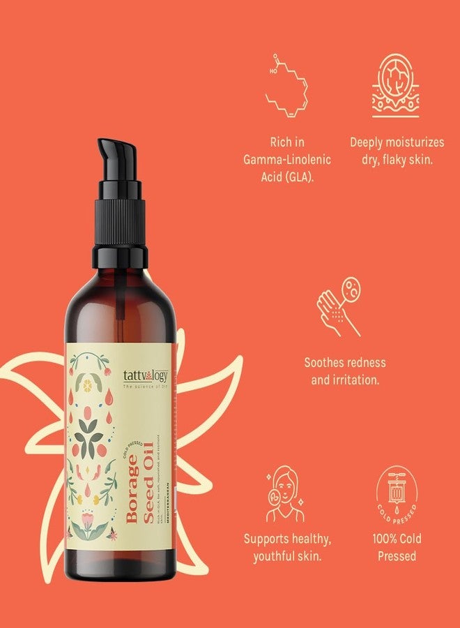Tattvalogy Pure Borage Seed Oil | 100% Pure & Natural Essential Oil | Starflower Oil | Cold-pressed, Unrefined | Natural Moisturizer For Hair, Face, Body, Nails, Stretch Mark |In Glass Bottle - 15 ml - Image 4