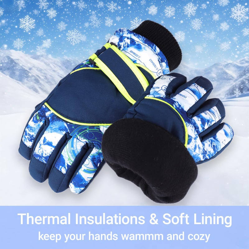 Mealah Outdoors Kids Winter Snow Gloves Windproof Cold Weather Ski Gloves for Boys Girls 4-7Years - Image 5