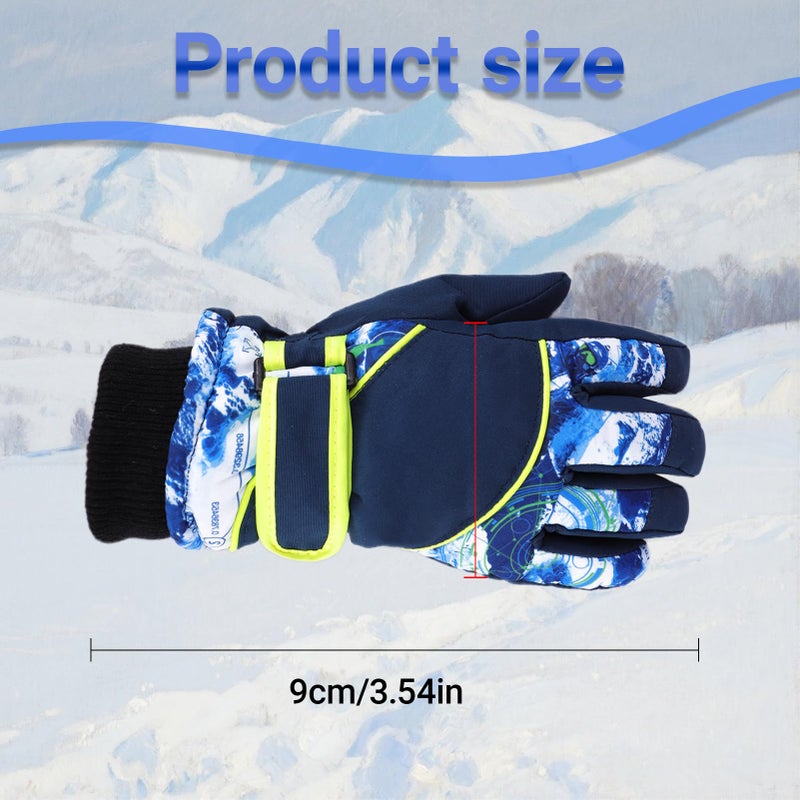 Mealah Outdoors Kids Winter Snow Gloves Windproof Cold Weather Ski Gloves for Boys Girls 4-7Years - Image 2
