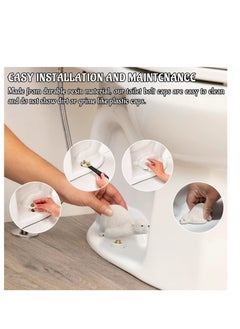 Excefore Toilet Bolt Covers, Decorative Toilet Bolt Covers, Cute Polar Bear Bolts Covers Set of 2, Hide Your Toilet Bolts, Perfect Decor for Bathroom, White  - Image 4