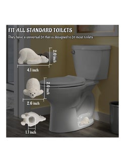 Excefore Toilet Bolt Covers, Decorative Toilet Bolt Covers, Cute Polar Bear Bolts Covers Set of 2, Hide Your Toilet Bolts, Perfect Decor for Bathroom, White  - Image 5