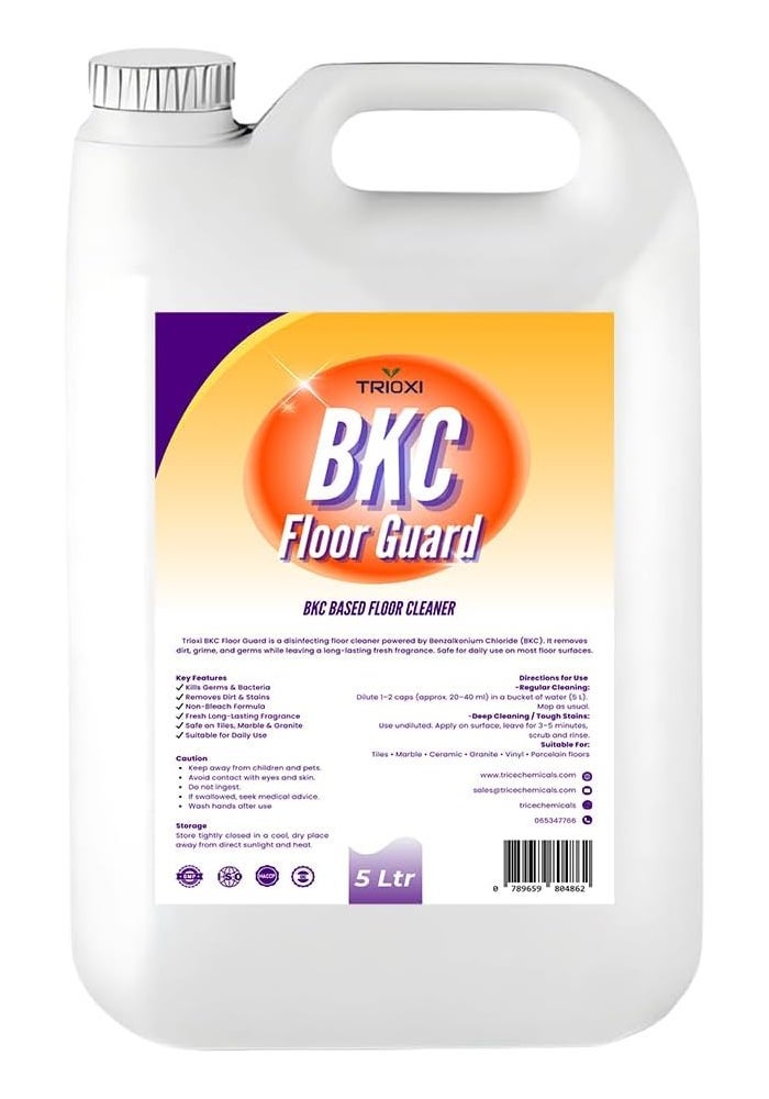 TRIOXI تريوكسي بي كيه سي حارس الأرضيات - 5 لتر مطهر ومعطر لجميع الأرضيات - Image 1