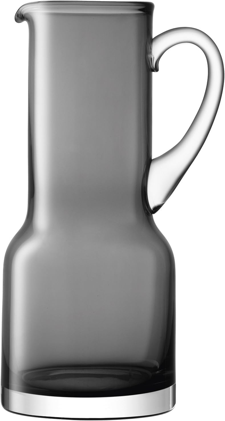 BS B&S Utility Glass Jug 1.35L Slate Grey Pitcher with Handle Elegant Carafe for Water, Juice, Iced Tea & Cocktails Modern Tableware - Image 2
