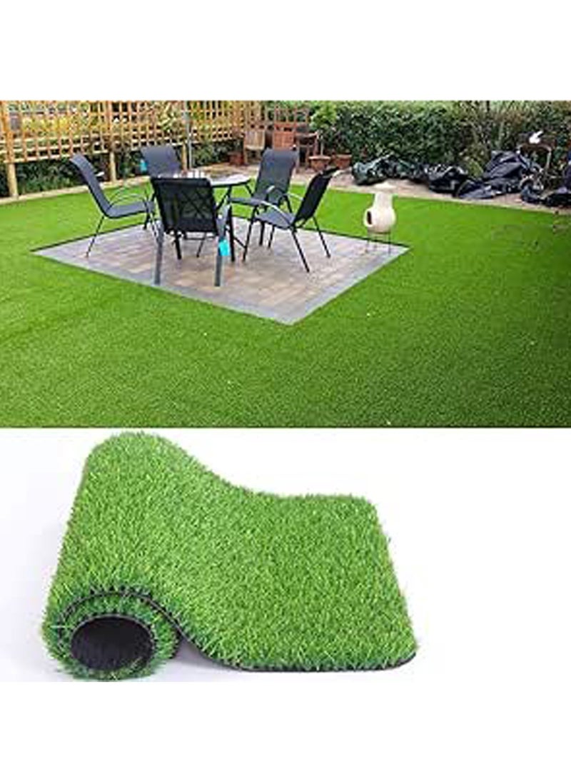 LINGWEI 2x15 Meter Artificial Grass Carpet Green Artificial Grass Turf For Home Outdoor Front Garden Decoration Play Ground Pool Area Backyard Patio Balcony - Image 1
