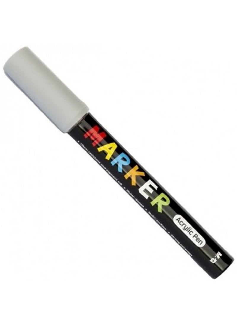 M&G M&G Acrylic Marker Pen 2mm Gray (S910) APL976D916  - Image 2