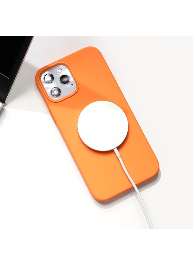 For Apple IPhone12Promax Official Website True Liquid Silicone Magsafe Magnetic Animation Phone Case-Color:Red-Applicable Model:iPhone 12/ 12Pro (magnetic + Shell Animation + Intact Packaging)