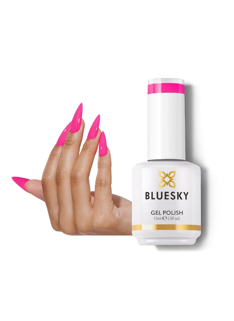 Bluesky BLUESKY Gel Polish for Nails Color Pink Fragrant, Salon Manicure Single Bottle, Long Lasting&Chip Resistant,15ml,A075P/ORCHIDS 