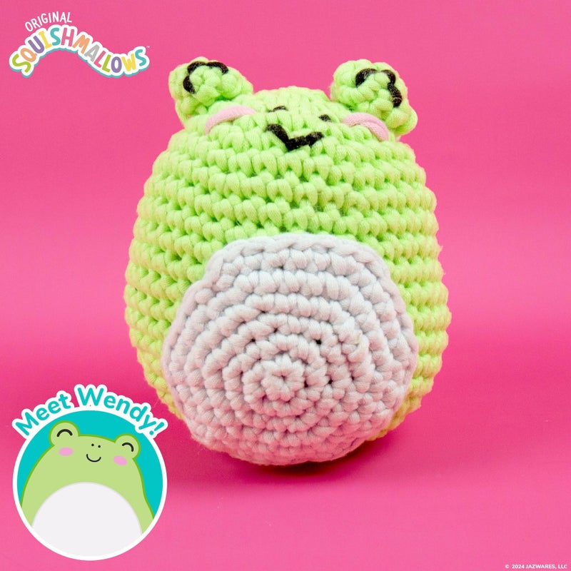 Squishmallows Original Wendy The Frog Crochet Kit, Includes Yarn, Crochet Hook, Starter Hooks, Step-by-Step Tutorials, Exclusive Crochet Kit, DIY Craft, Crochet Kits, Great Teen Gifts - Image 2