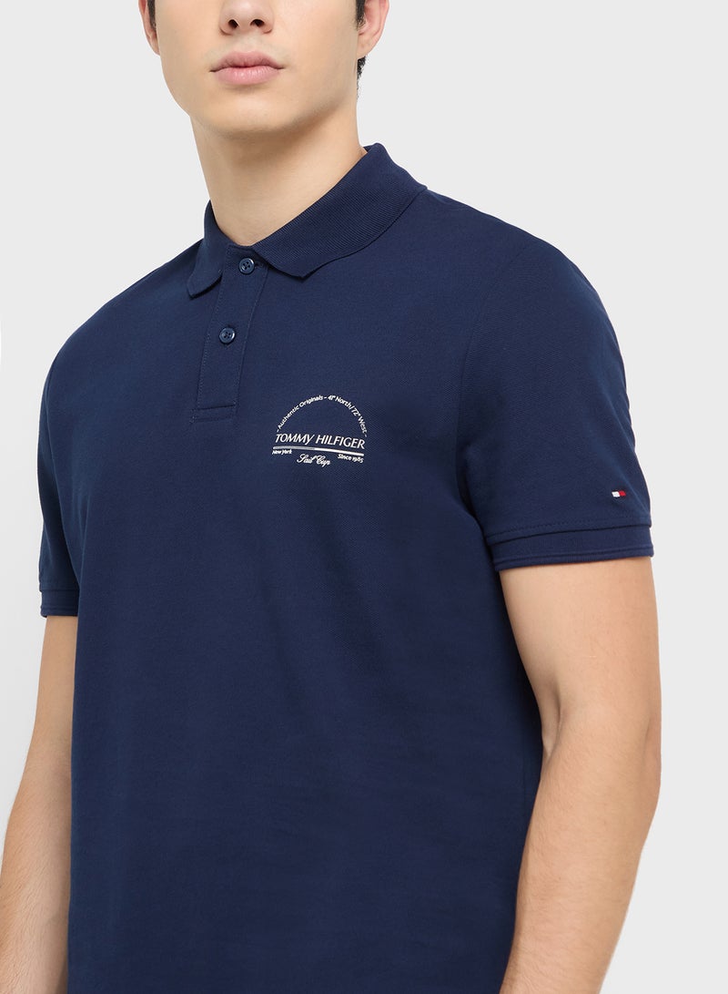 TOMMY HILFIGER Regular Fit Graphic Short Sleeve Polo  - Image 3