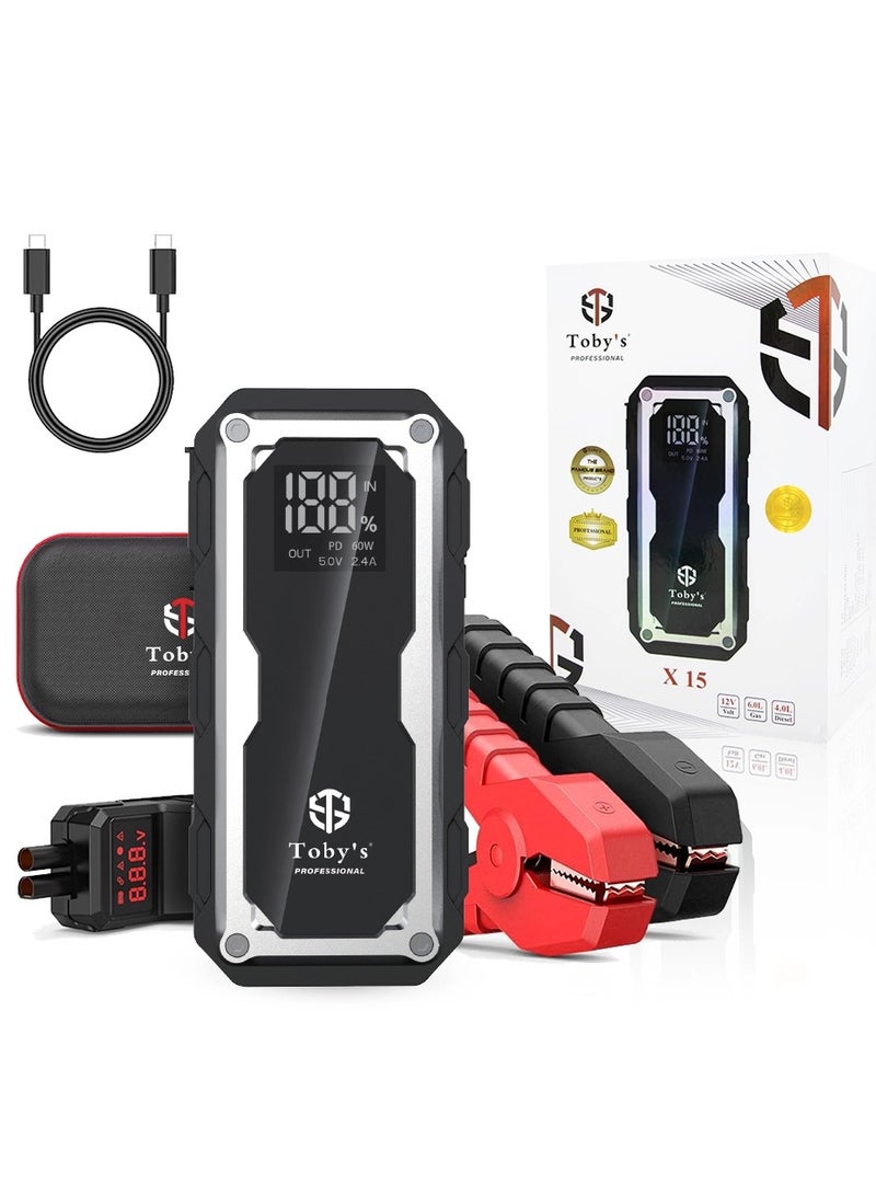 Toby's Jump Starter For Cars 16000mAh And 59.2WH Power Bank For Electronic Devices  - Image 1