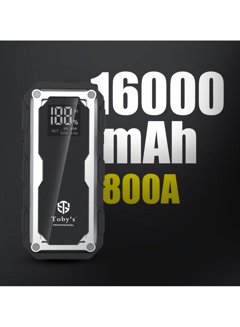 Toby's Jump Starter For Cars 16000mAh And 59.2WH Power Bank For Electronic Devices  - Image 4