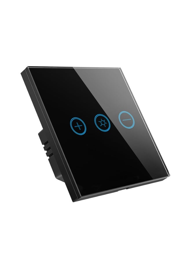 Tichondrius Smart Dimmer Switch, WiFi Smart Light Switch with Glass Panel, 1 Gang &1 Way, Compatible with Alexa, 150W, APP Control and Voice Control, Neutral Wire Need - Image 1