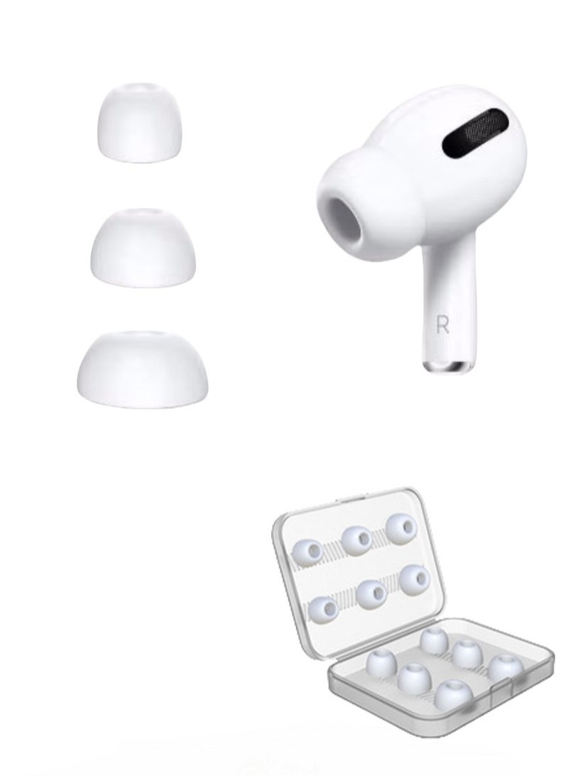 Generic - 6 pairs of replacement earplugs for Airpods Pro/Airpods Pro 2 second generation with noise reduction hole, silicone earplugs with portable storage box - Image 1