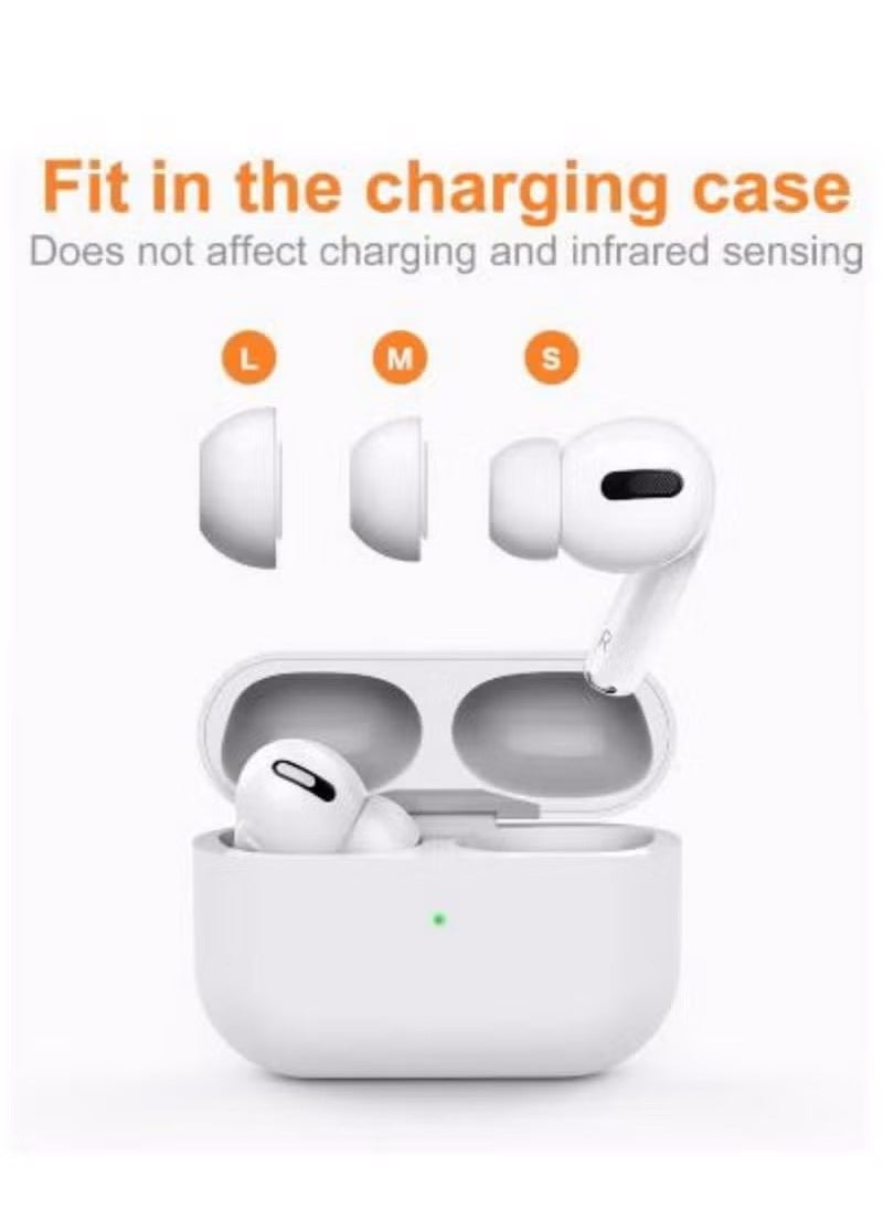 Generic - 6 pairs of replacement earplugs for Airpods Pro/Airpods Pro 2 second generation with noise reduction hole, silicone earplugs with portable storage box - Image 1