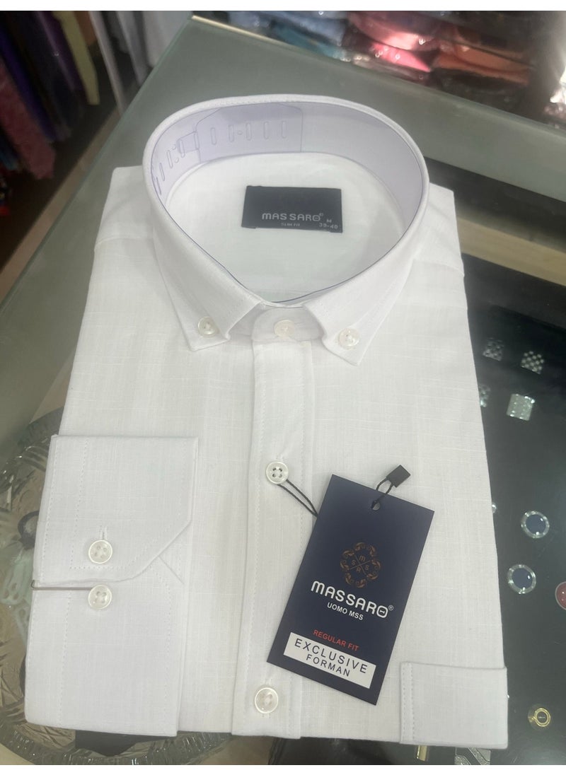 Massaro Linen Cotton Shirt  - Image 4