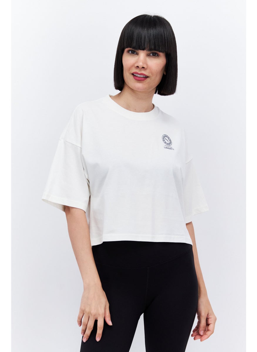 Women Sportswear Fit Short Sleeve Outdoor Top, White - pzsku/Z3C661307150991D7C72FZ/45/_/1724351077/ba4c0313-ebcf-47c5-8c8c-c358024f6779