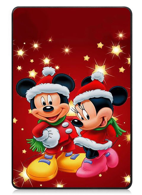 Protective Flip Case For Apple iPad Pro 13 (2024) With Trifold Stand Auto Wake Sleep Shockproof Cover Mickey Mouse
