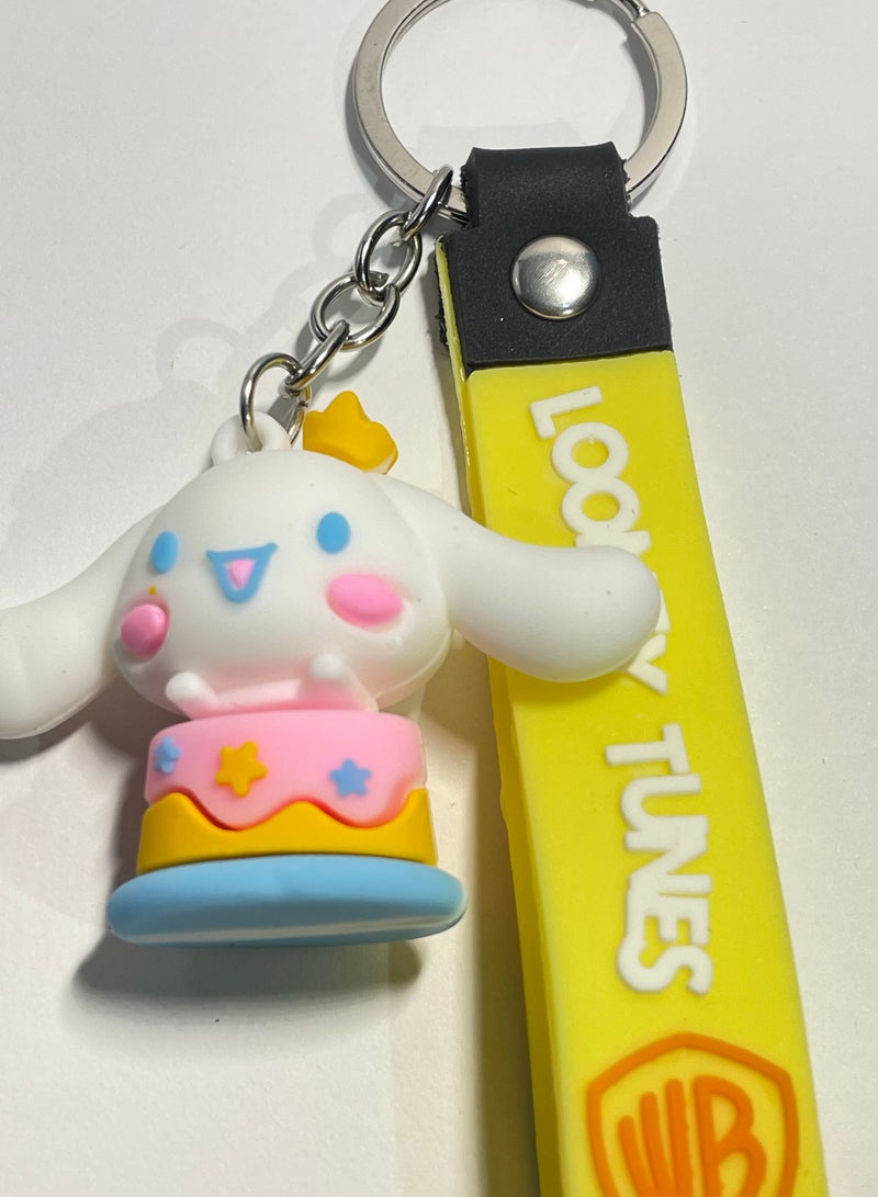 ميدالية مفاتيح كرتونية مميزة سلسلة مفاتيح بشخصية ديزني كيرومي ميلومي مع شريط يتناسب مع مفاتيح السيارة والحقيبة اكسسوار فريد وهدية ابداعية جميلة - Image 2