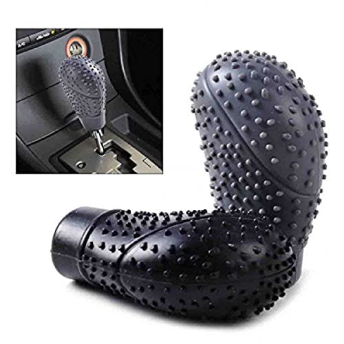 Aksmit Anti-Scratch Soft Car Auto Silicone Nonslip Oval Gear Shift Knob Protector Cover (Black) for Baleno - Image 5