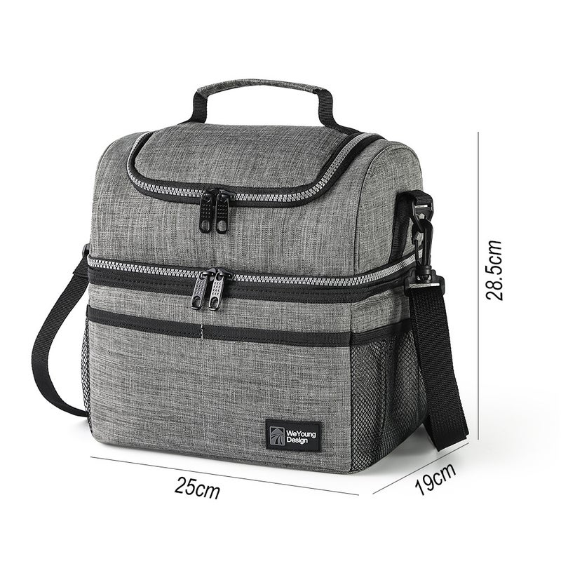 Double Layer Insulated Lunch Bag - Thermal Cooler for Picnic and Office - Image 5