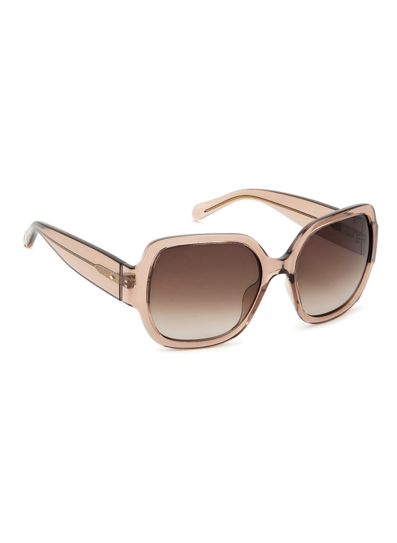 FOSSIL Women's Uv Protection Square Shape  Sunglasses Fos 3151/G/S Brown 53 - Lens Size: 53 Mm - Crysbeige  - Image 2