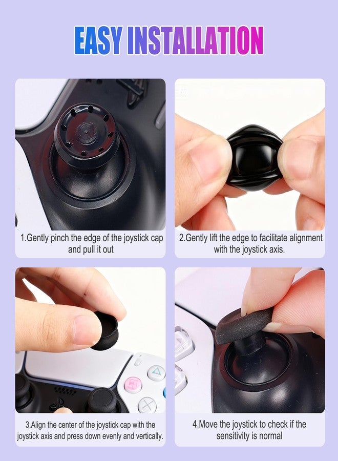 EoaMen Thumb Grips Joystick Caps for PS4/PS5/XBOX Controller, Silicone Joystick Caps Ps5 Controller Grip with Anti-Stickiness, Anti-Slip, Anti-Fingerprint(12 pcs) - Image 5