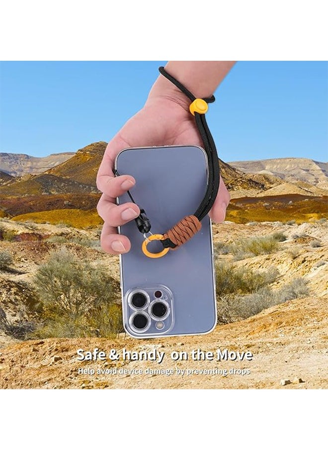 زوريا 3 قطع اليد المعصم حزام الحبل، قابل للتعديل الهاتف المعصم الأشرطة، للكاميرات USB فلاش محركات الأقراص مفاتيح معرف اسم العلامة المحفظة  - Image 5