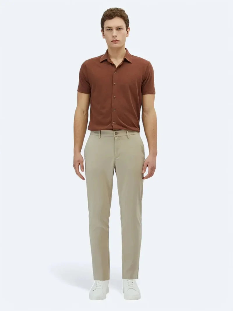 كيب بنطال رياضي مريح بقصة مريحة من فرو المنك