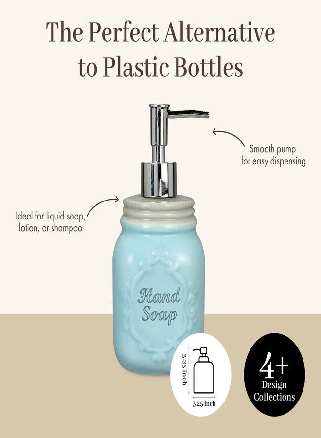 YOUNGS Young's Inc 3.25"x3.25"x7" Ceramic Hand Soap Lotion Dispenser - Image 2