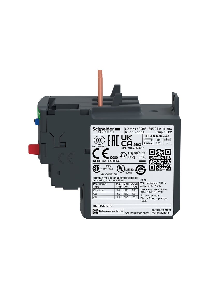Schneider Electric - LRD21 Thermal overload relay - Image 1