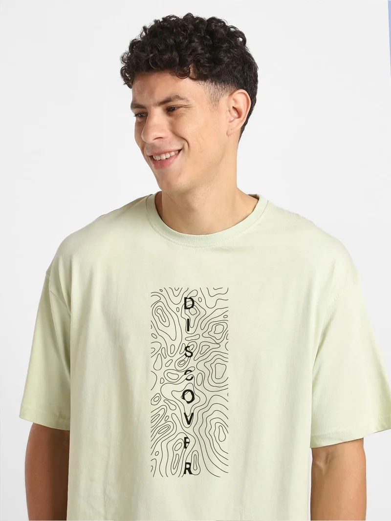 NOBERO  Men's Graphic Print Oversized Fit T-Shirt Pack of 2 for Men | Best Price UAE