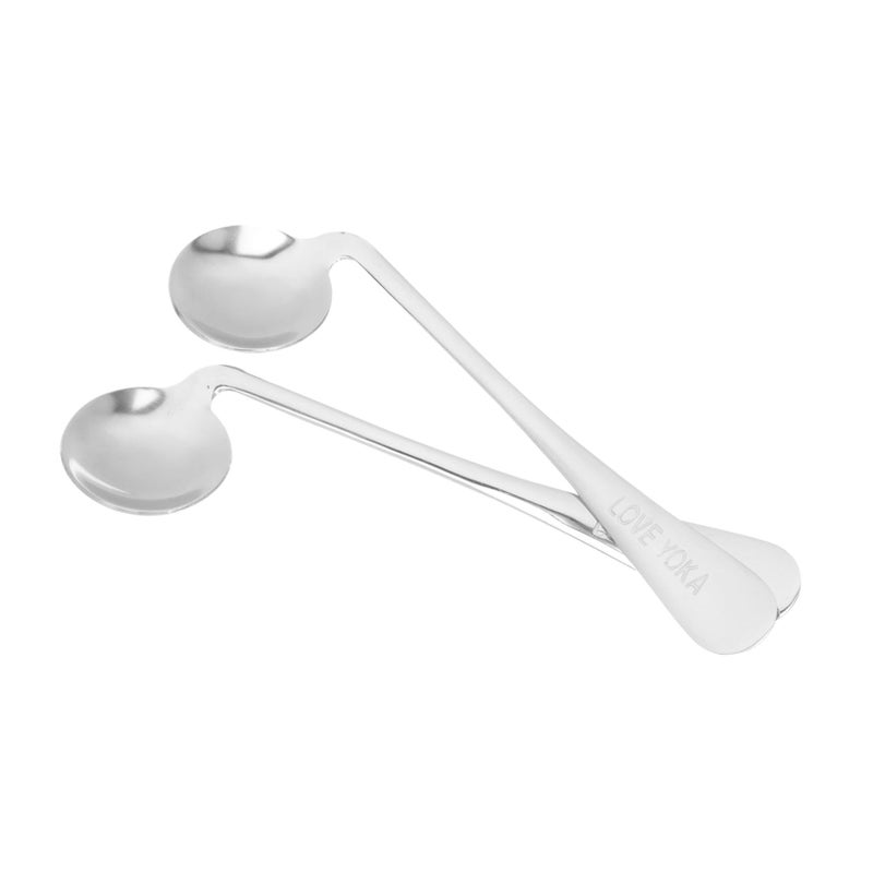 Adaptive Stainless Steel Spoon Elderly Self Feeding Non Slip Portable 17cm - Image 2