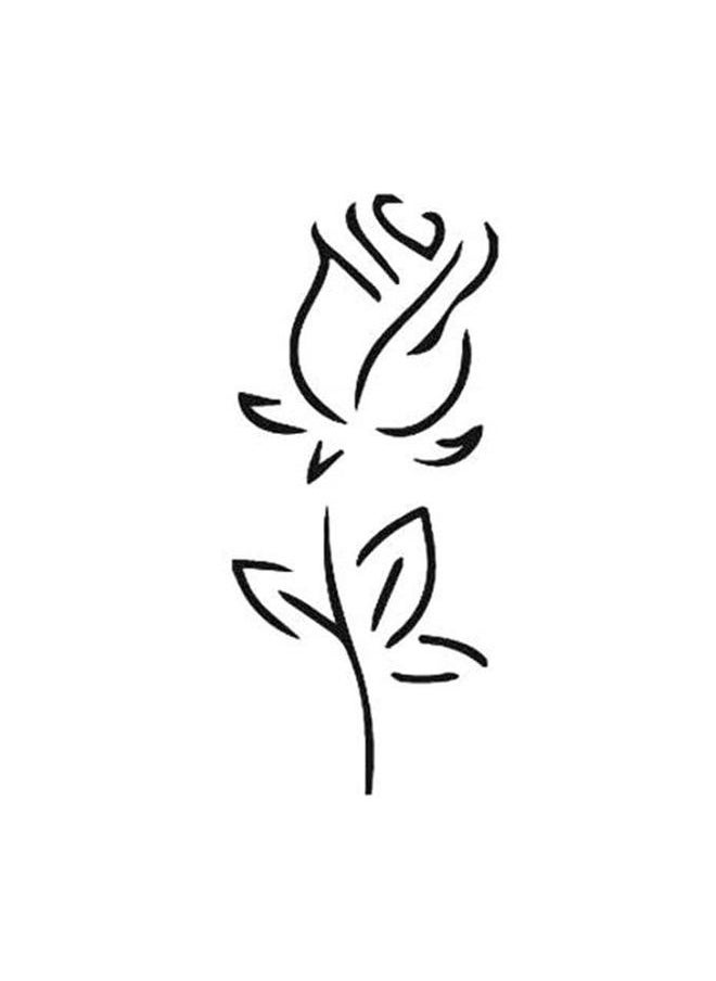 inkbox Inkbox Temporary Tattoos, Semi-Permanent Tattoo, One Premium Easy Long Lasting, Water-Resistant Temp Tattoo with For Now Ink - Lasts 1-2 Weeks, Blush, 2 x 2 in  - Image 3
