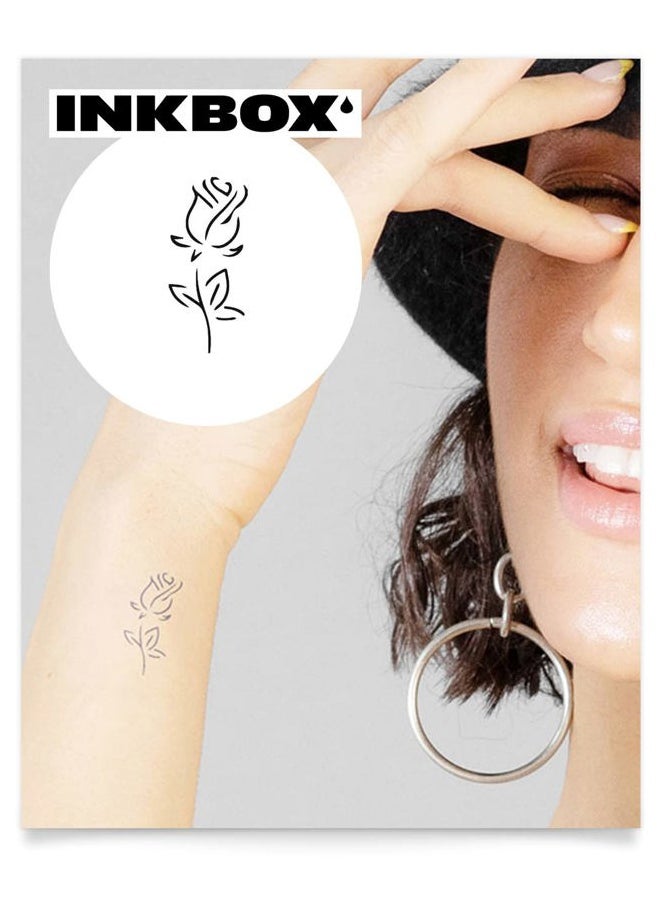 inkbox Inkbox Temporary Tattoos, Semi-Permanent Tattoo, One Premium Easy Long Lasting, Water-Resistant Temp Tattoo with For Now Ink - Lasts 1-2 Weeks, Blush, 2 x 2 in  - Image 1