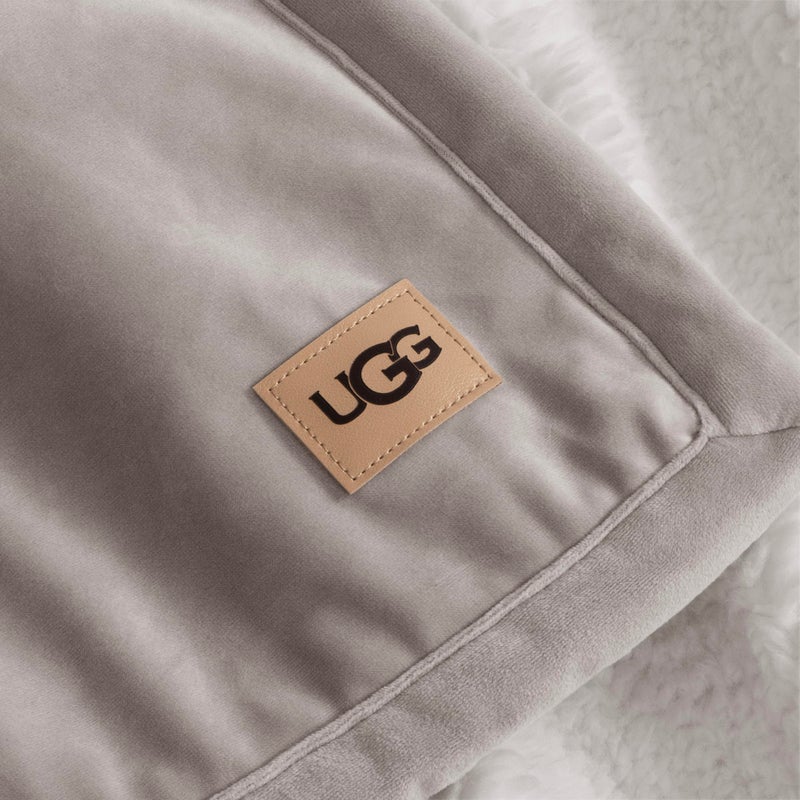 UGG Bliss Throw Blanket Plush Soft Fleece Fluffy Blankets for Bed or Couch Oversized Warm Reversible Machine Washable Medium Weight Home Decor Giftable Throw, 50-inch x 70-inch, Oyster Brown - Image 5
