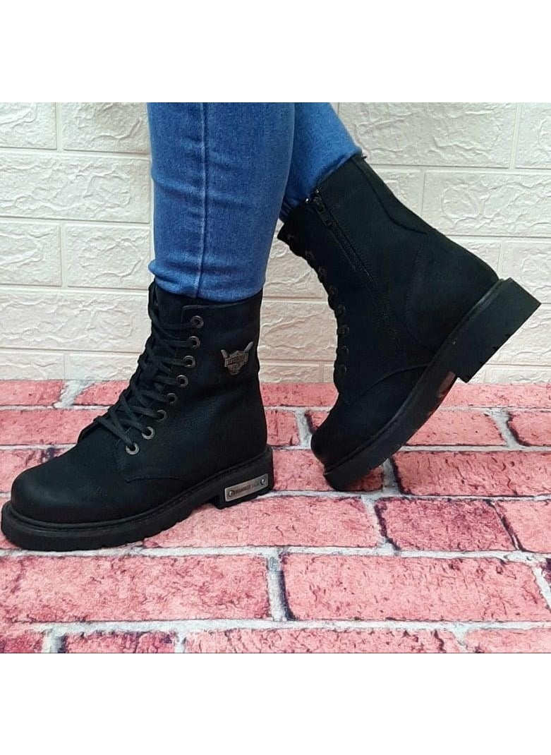 Hammer Jack 18505 Dock Step Black Zippered 1st Class Genuine Leather Men's Boots  - Image 2