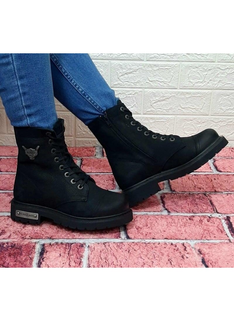 Hammer Jack 18505 Dock Step Black Zippered 1st Class Genuine Leather Men's Boots  - Image 3